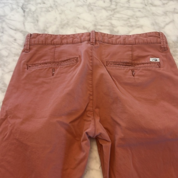 Quicksilver Dusty salmon lightly used khakis - Picture 6 of 6